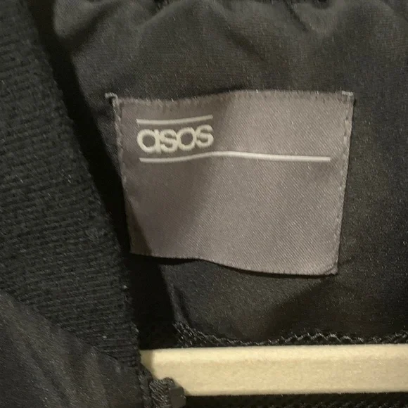 ASOS Jet Black Bomber Jacket - Picture 2 of 3